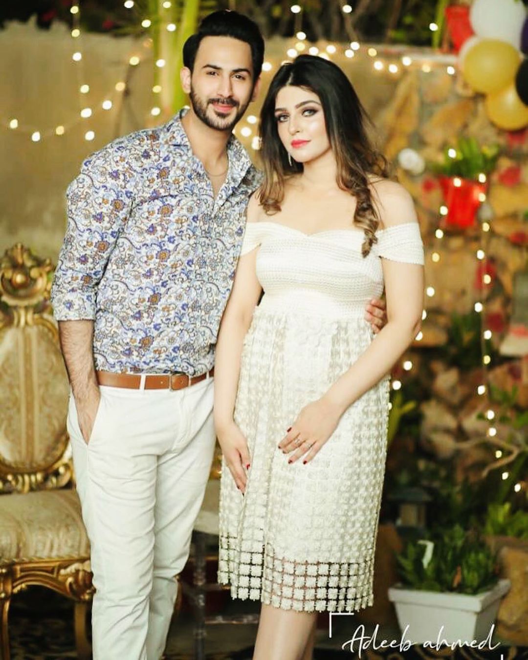 Actor Shan Baig Celebrating Birthday of his Wife Michelle - Beautiful Pictures