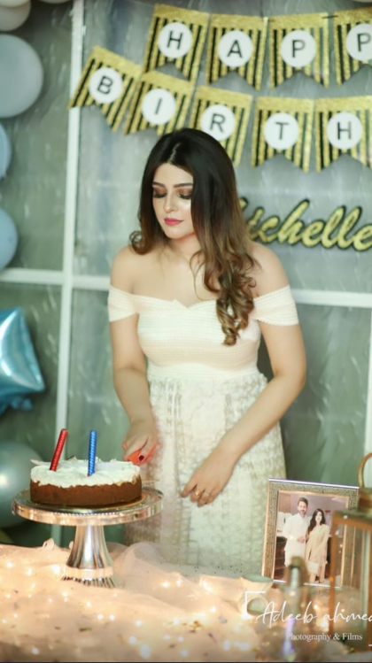 Actor Shan Baig Celebrating Birthday of his Wife Michelle - Beautiful Pictures