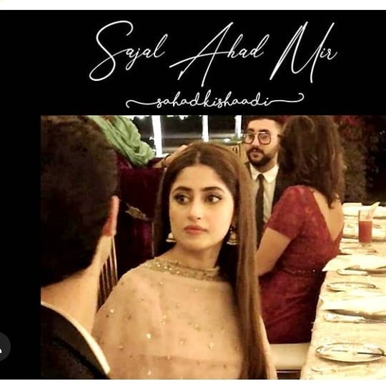 Sajal Aly And Ahad Raza Mir’s Post Nikah Dinner Pictures