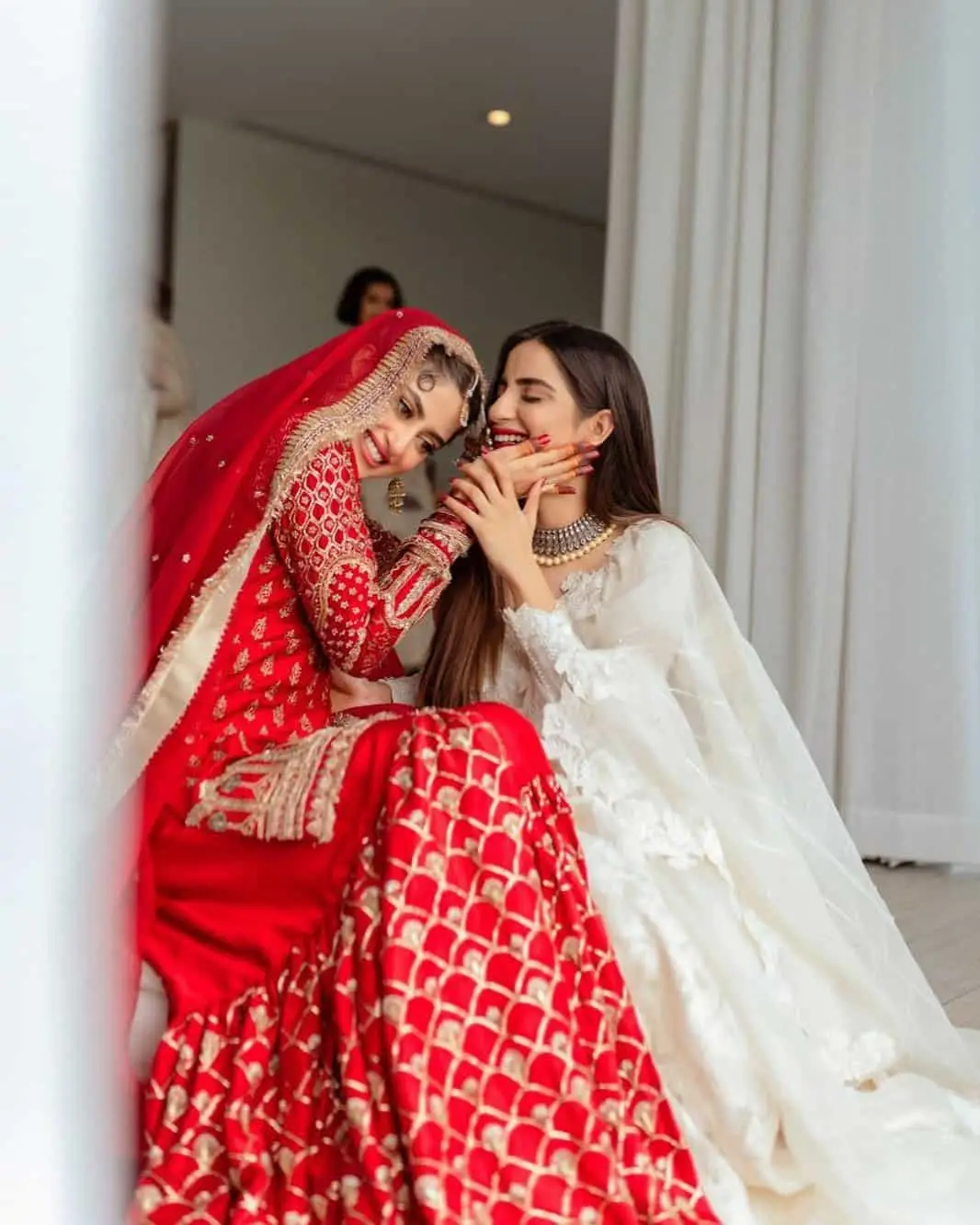 Latest Pakistani Bridal Sister Wedding Dress Designs