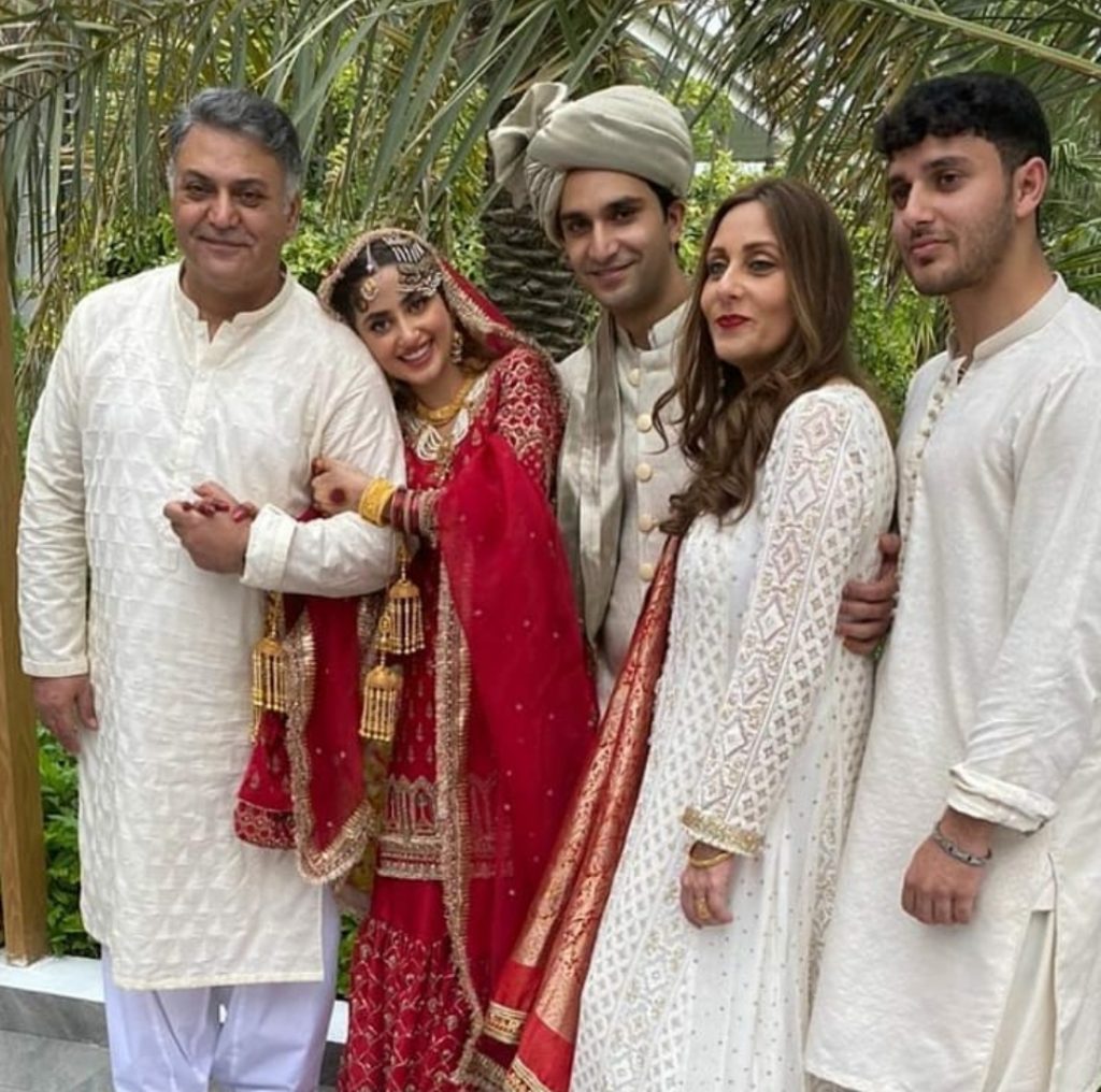Pakistani Celebrities Congratulated Ahad And Sajal On Their Wedding