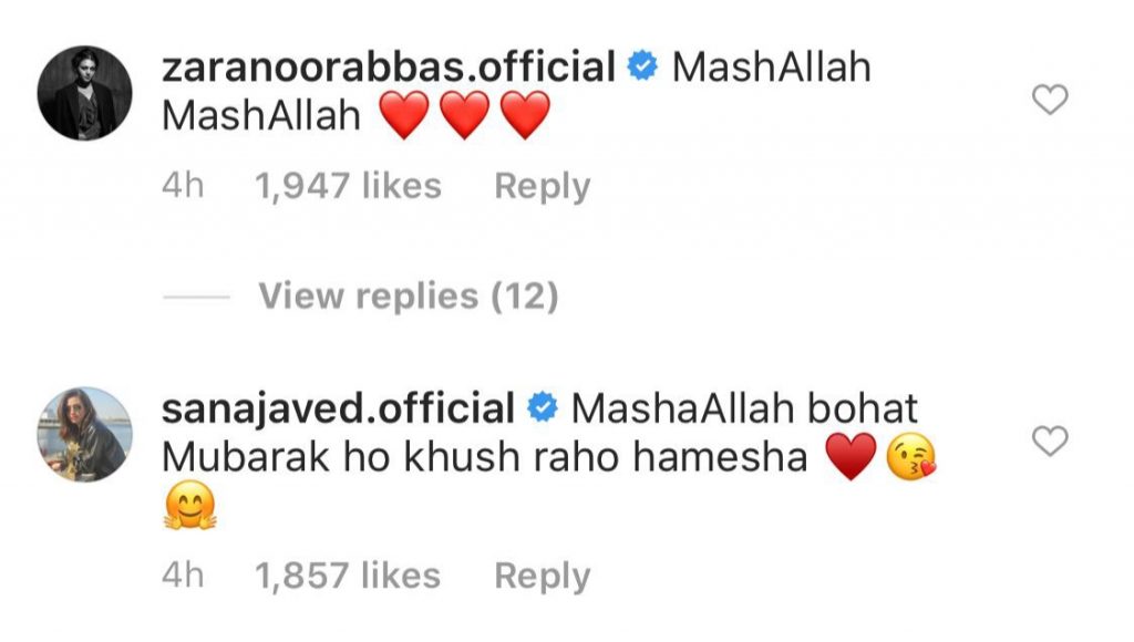 Pakistani Celebrities Congratulated Ahad And Sajal On Their Wedding