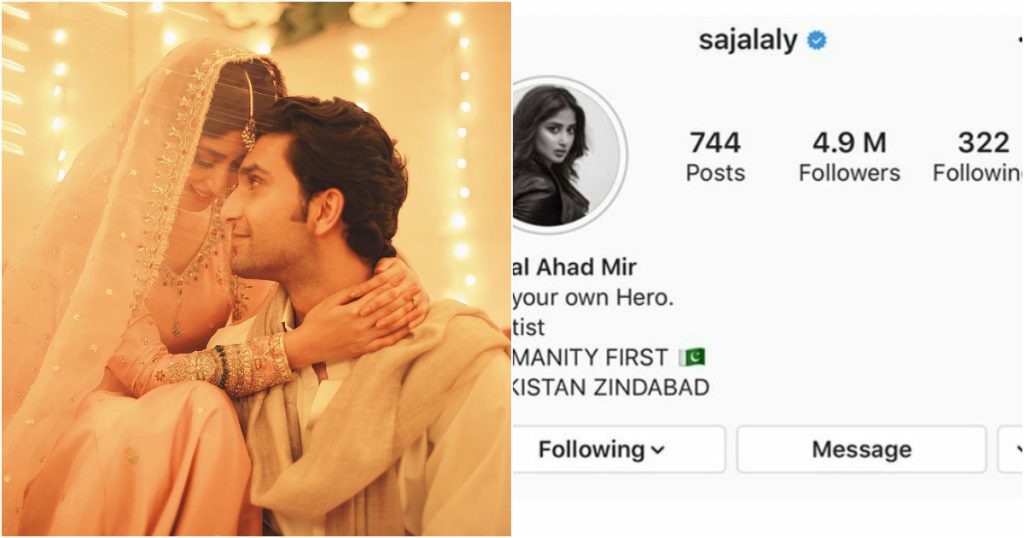 Pakistani Celebrities Congratulated Ahad And Sajal On Their Wedding