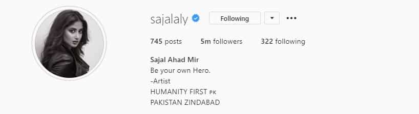 Sajal Aly Hits 5 Million Followers On Instagram After Wedding