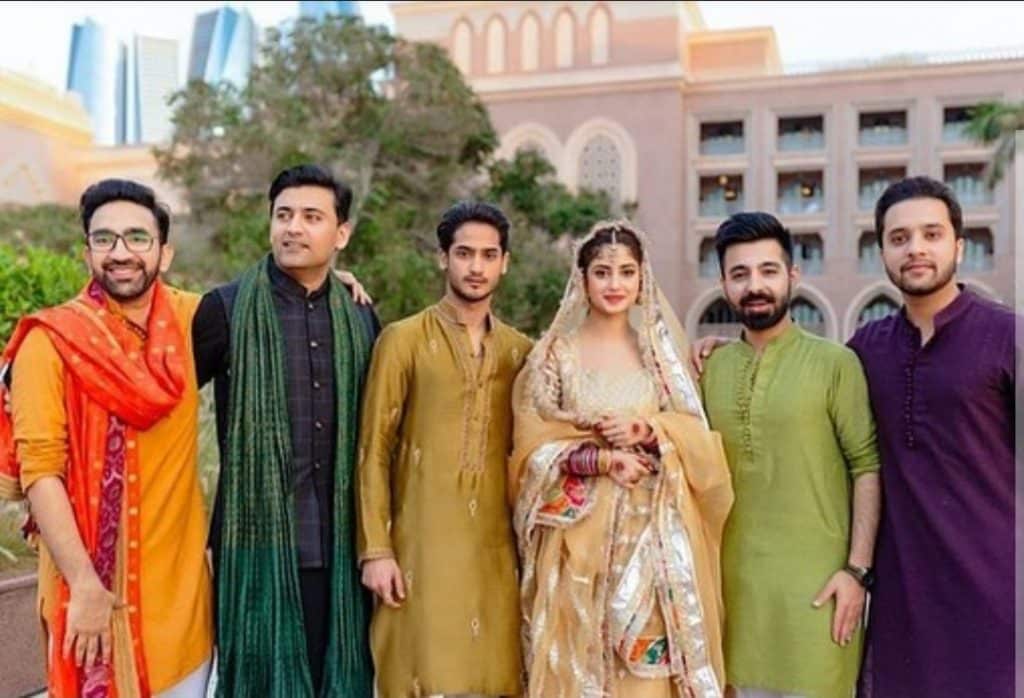 Ahad And Sajal Beautiful Mehndi Pictures