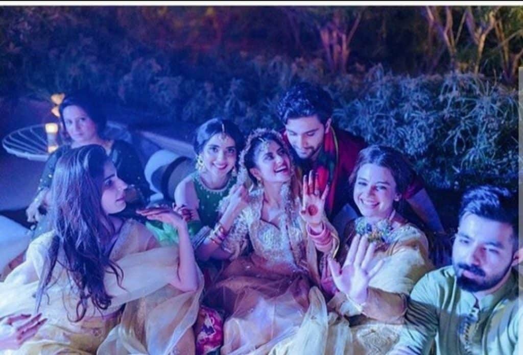 Ahad And Sajal Beautiful Mehndi Pictures