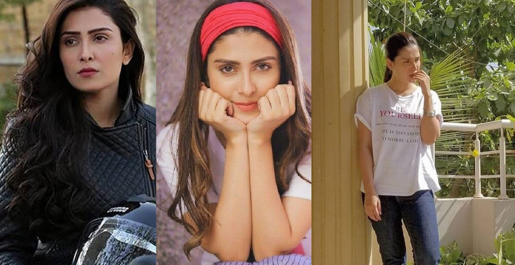 Beautiful Pictures of Ayeza Khan in Casual Dresses