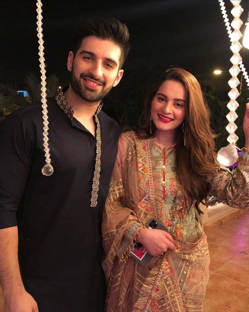 Aiman Khan, Minal Khan and Muneeb Butt Beautiful Pictures from Dholki ...