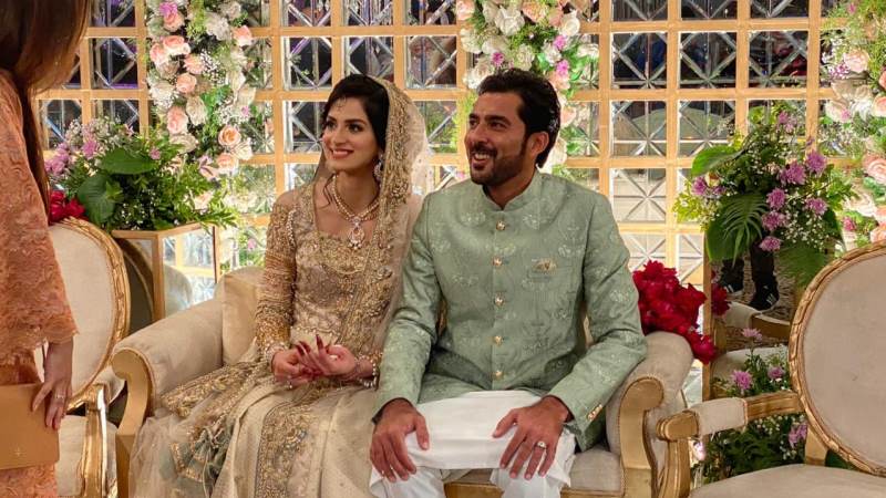 Aisam-ul-Haq's Wife Looks Exquisite In Shiza Hassan Luxury Pret