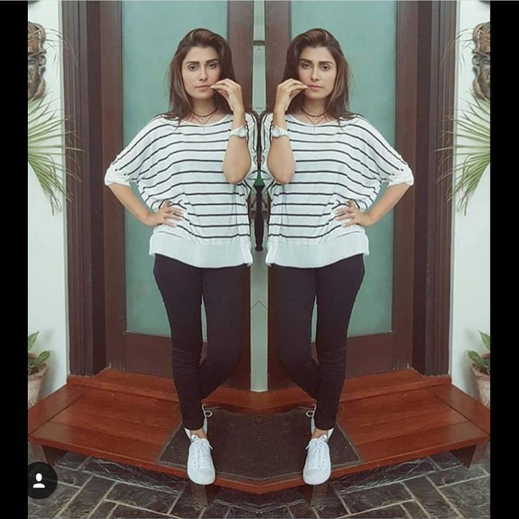 Beautiful Pictures of Ayeza Khan in Casual Dresses