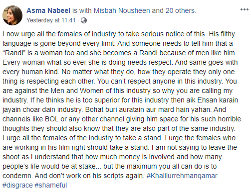 Celebrities Call Out To Boycott Khalil ur Rehman Qamar
