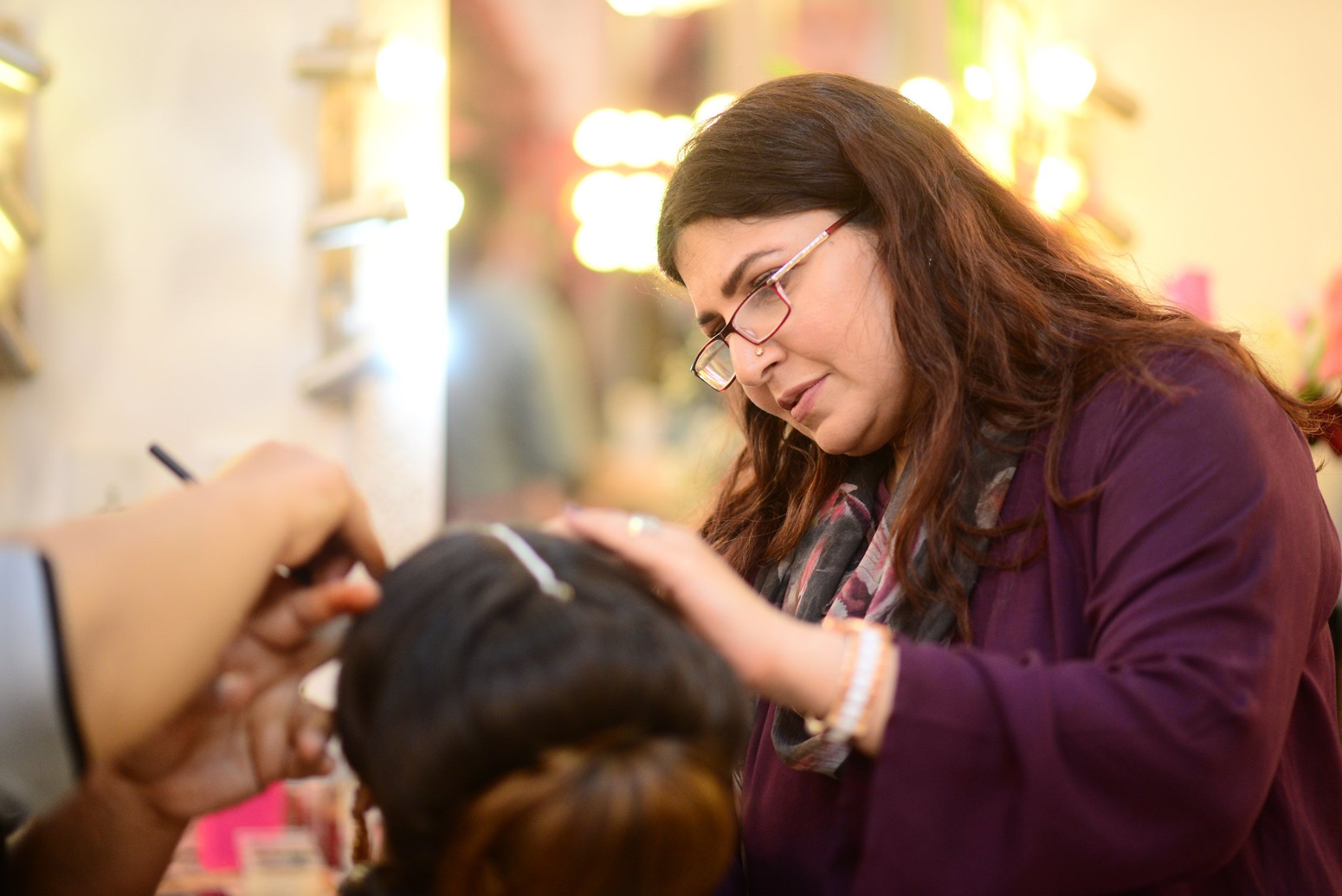 Nida Yasir Spotted At Salon Run By Shagufta Ejaz And Her Daughters