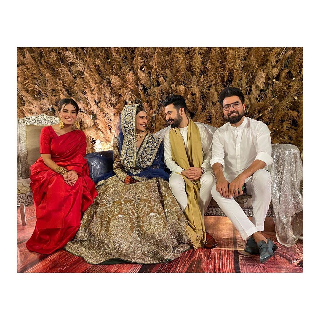 Zara Noor, Asad Siddique, Yasir Hussain and Iqra Aziz Clicks from Wedding of Sadia Ghaffar