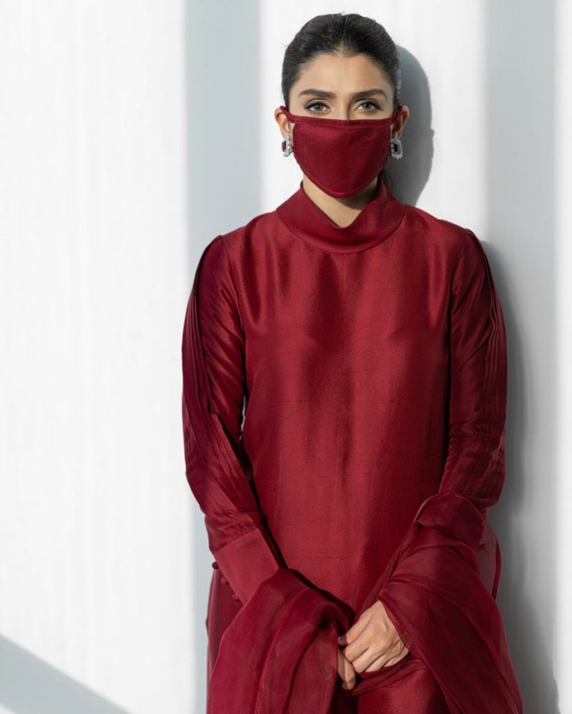 Ayeza Khan Criticized For Wearing Matching Mask