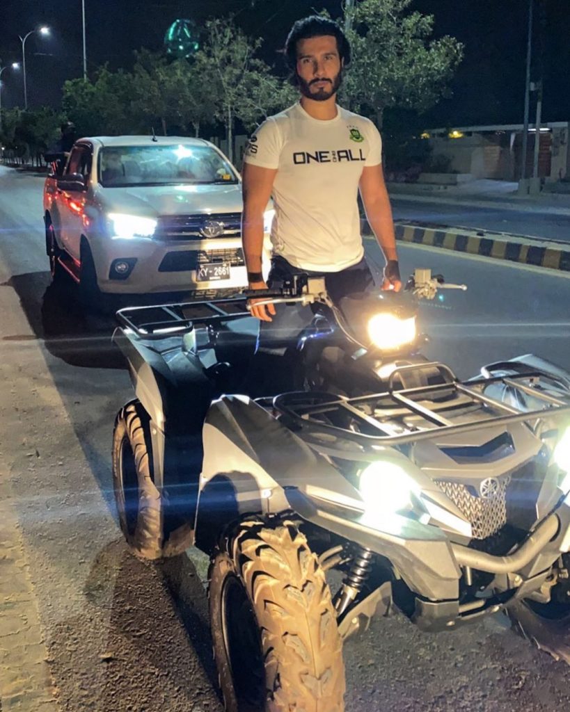 Feroze Khan Riding Quad Bike