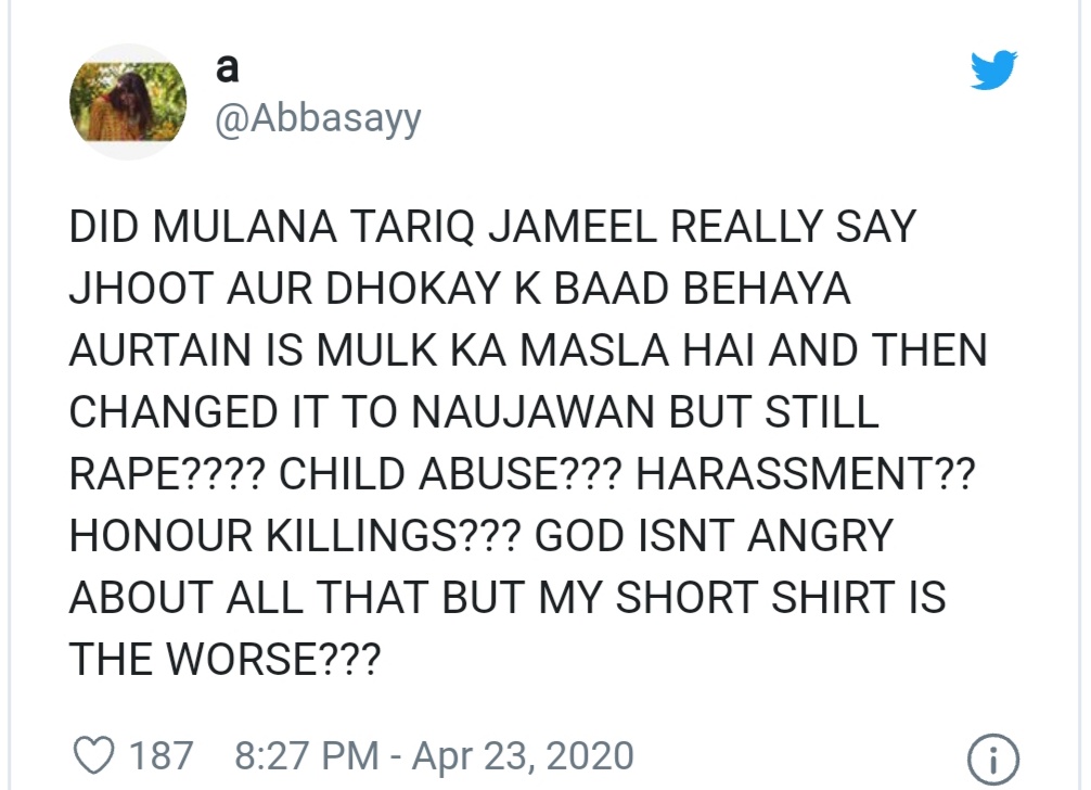 Molana Tariq Jamil Facing Serious Back Lash