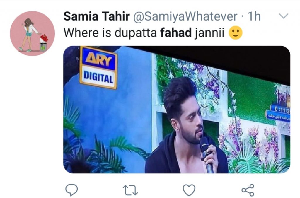 People Bashing Fahad Mustafa For Wearing Revelaing Outfit