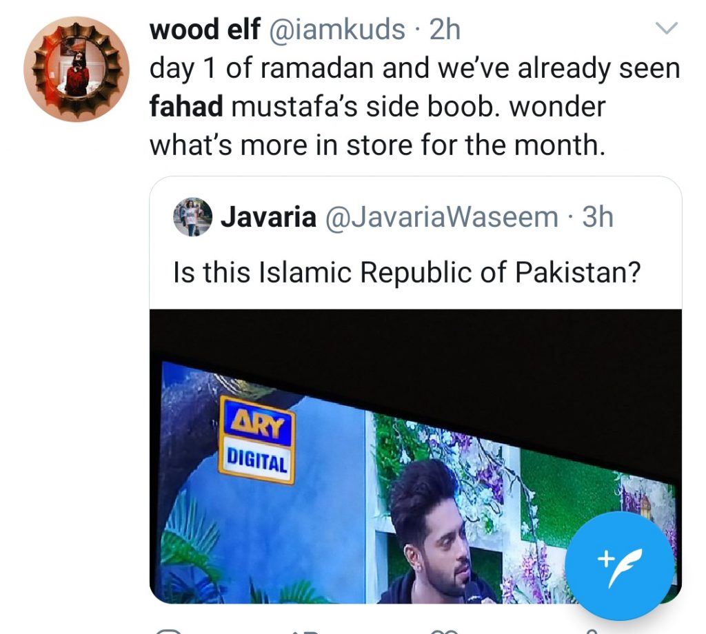 People Bashing Fahad Mustafa For Wearing Revelaing Outfit
