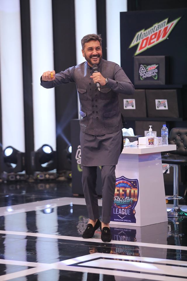 Humayun Saeed, Adnan Siddiqui, Kubra Khan and Bilal Ashraf in Jeeto Pakistan Ramazan League