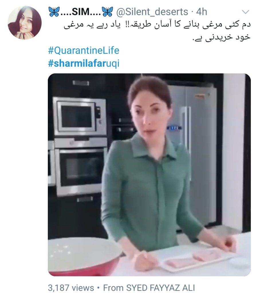 Sharmila Faruqi Gets Trolled On Social Media on her Cooking Video