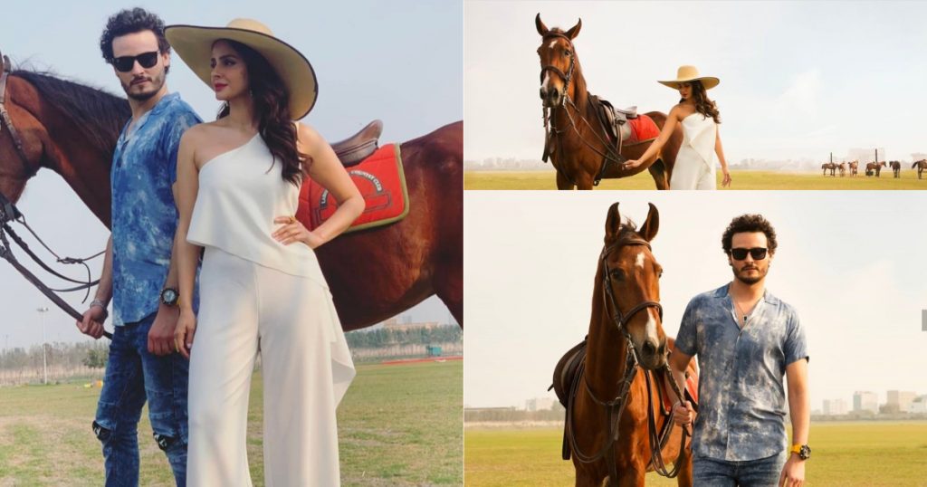 Sizzling Photo Shoot of Osman Khalid Butt and Saba Qamar