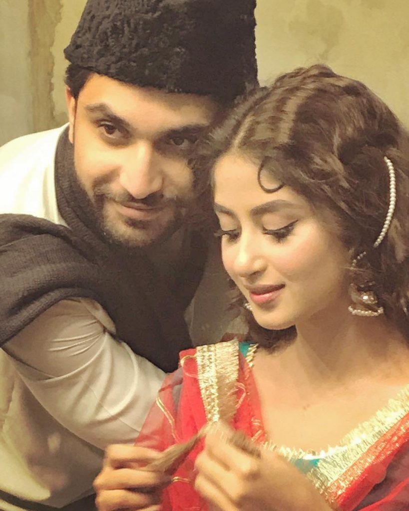 Ahad Raza Mir Wife Sajal Aly | Romantic Pictures