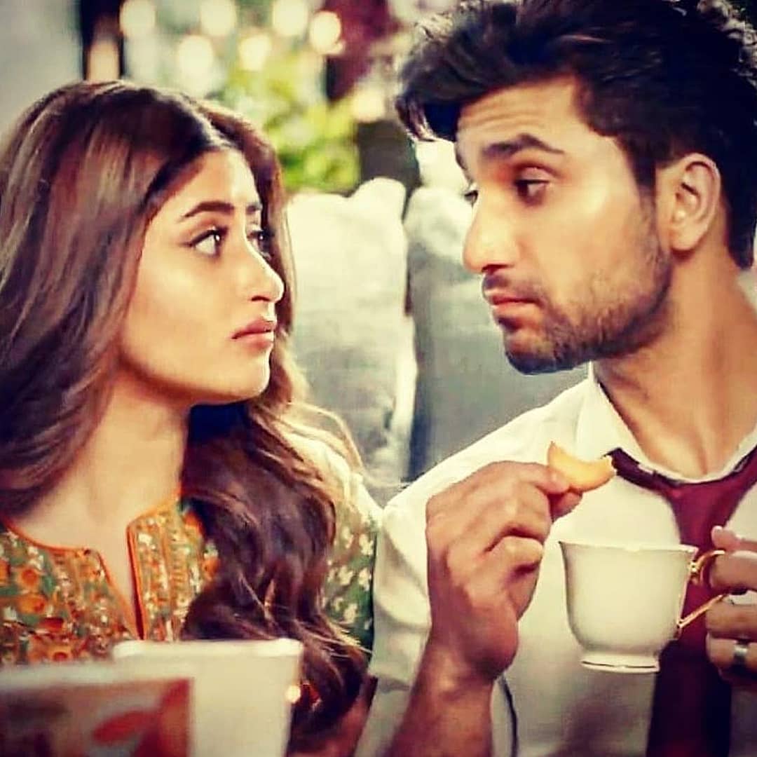 Ahad Raza Mir Wife Sajal Aly Romantic Pictures Reviewit.pk
