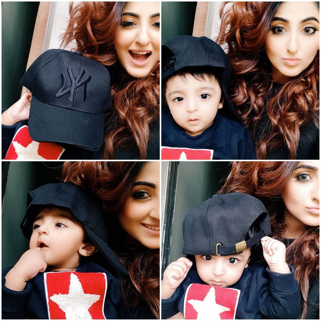 Actress And Host Fatima Sohail Latest Beautiful Pictures with Her Son