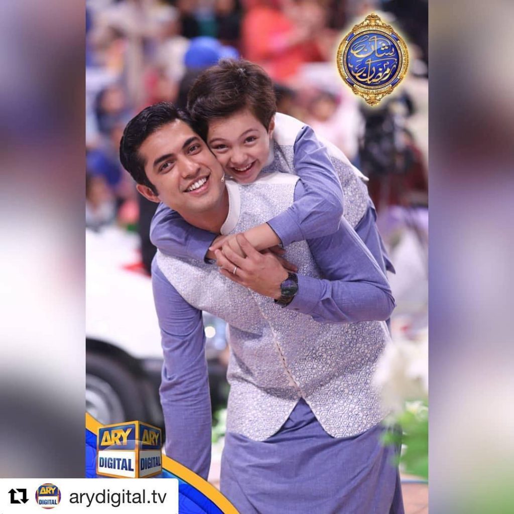 Heart-Warming Pictures of Pehlaaj Hassan with Father