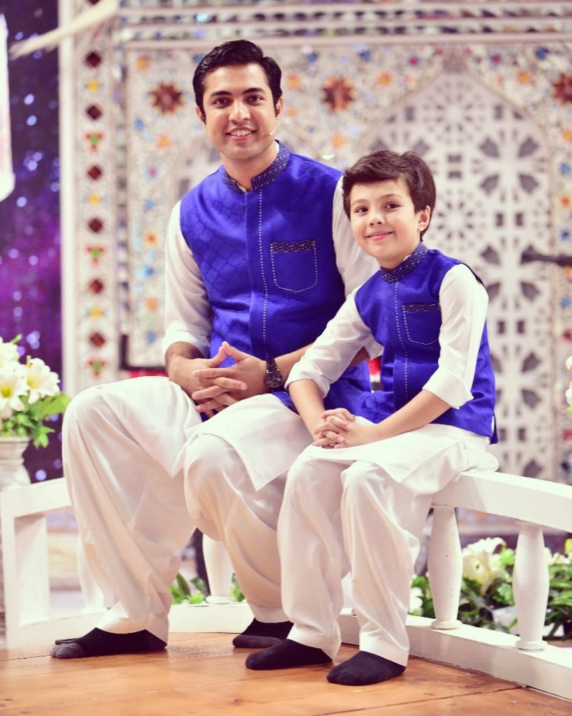 Heart-Warming Pictures of Pehlaaj Hassan with Father