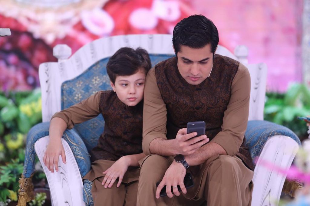 Heart-Warming Pictures of Pehlaaj Hassan with Father