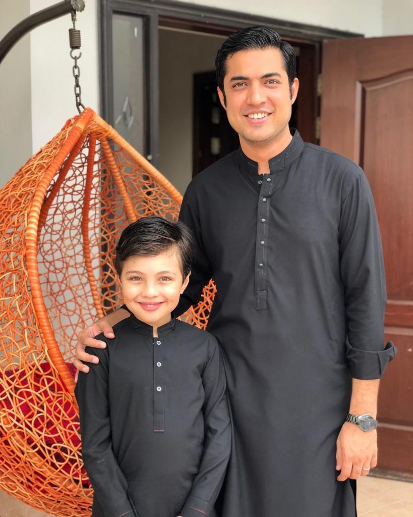 Heart-Warming Pictures of Pehlaaj Hassan with Father