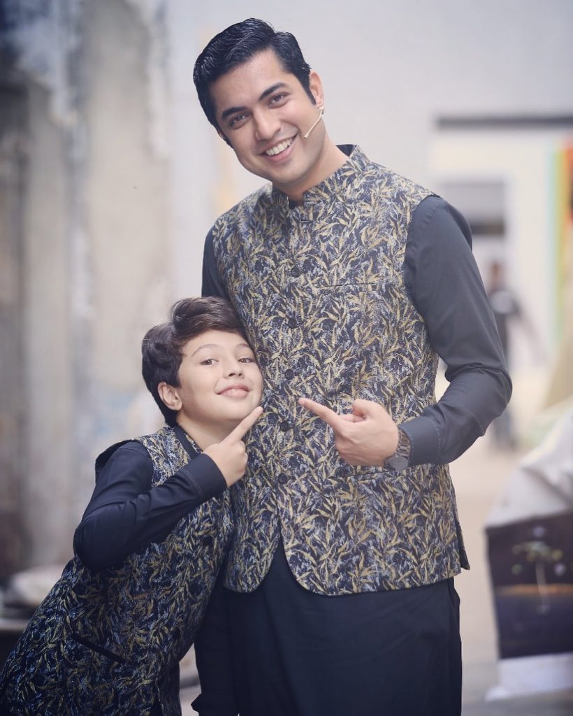 Heart-Warming Pictures of Pehlaaj Hassan with Father