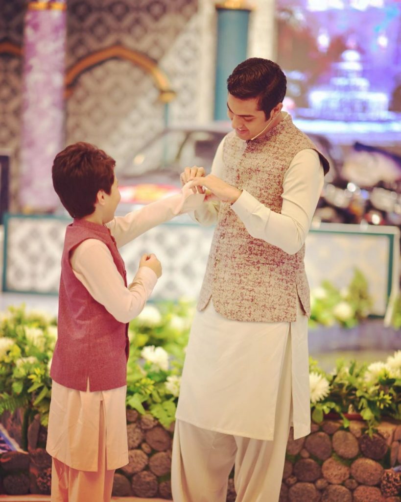 Heart-Warming Pictures of Pehlaaj Hassan with Father