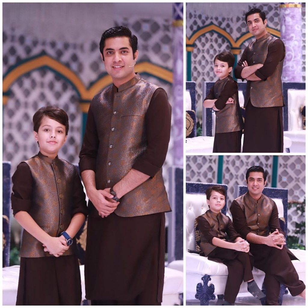 Heart-Warming Pictures of Pehlaaj Hassan with Father