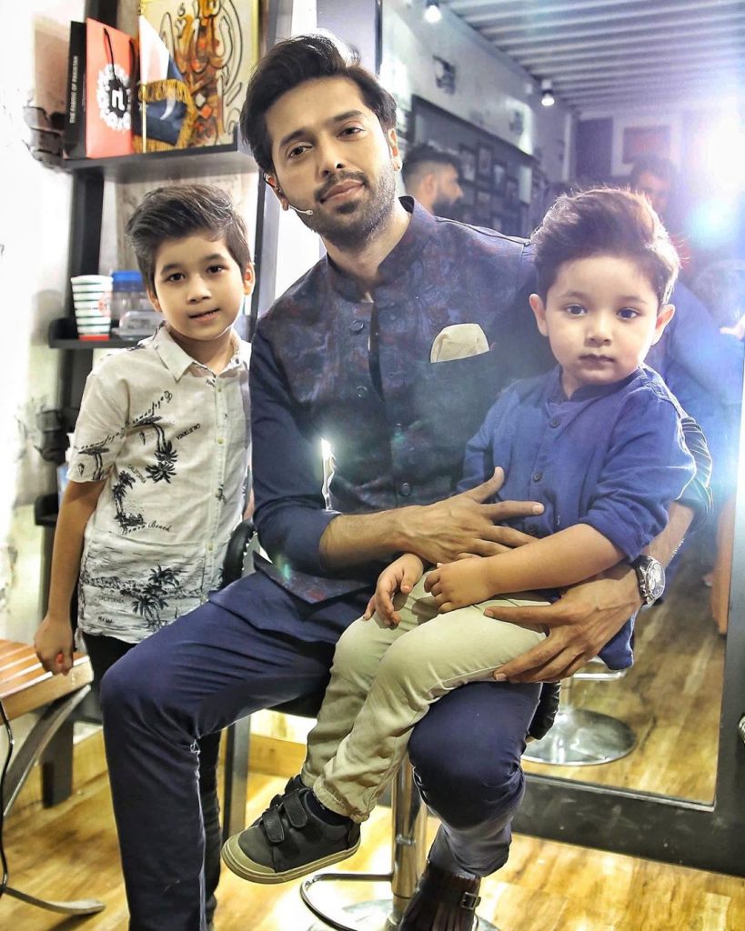 Exclusive Pictures of Fahad Mustafa with His Bacha Party
