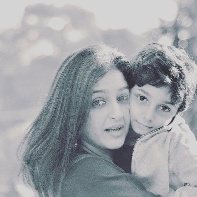 Lively Pictures of Nadia Jamil with her Sons