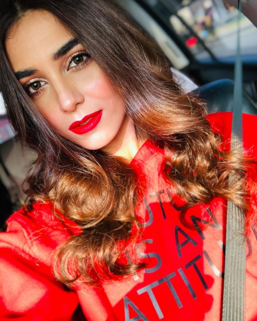 Gorgeous Maya Ali in Red Dresses