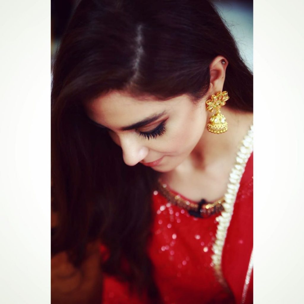 Gorgeous Maya Ali in Red Dresses