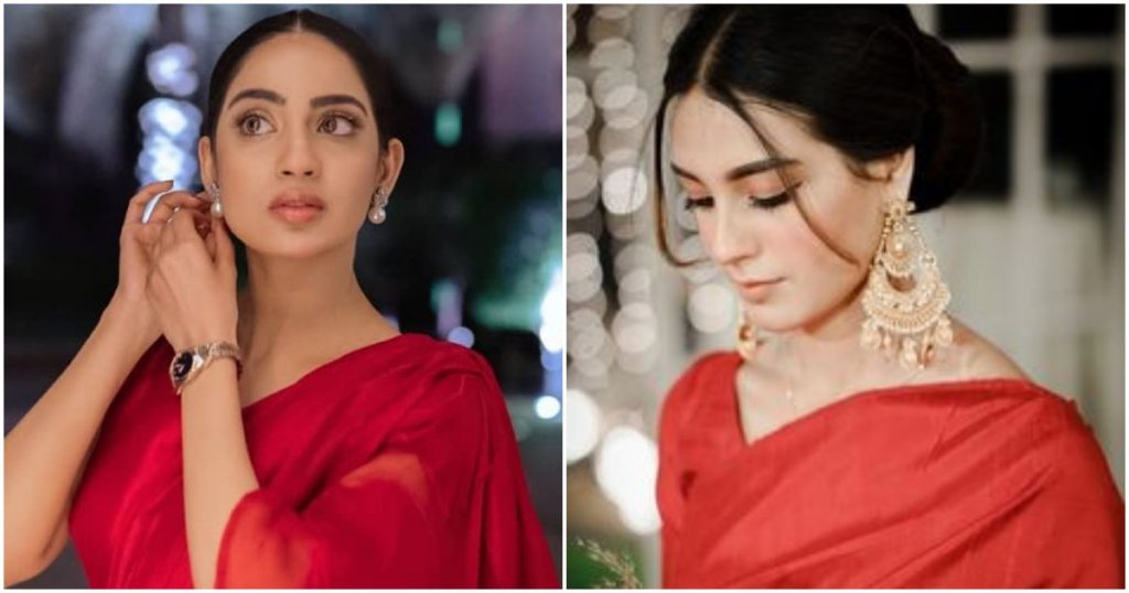 Saboor Aly or Iqra Aziz, Who Wore The Classic Red Saree Better?