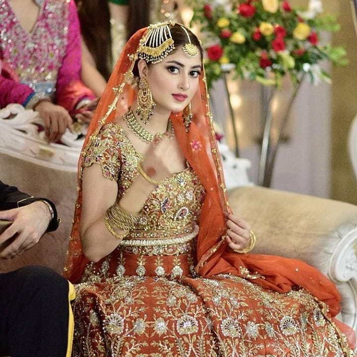 Beautiful Sajal Ali's Clicks From Her Bridal Photo Shoots