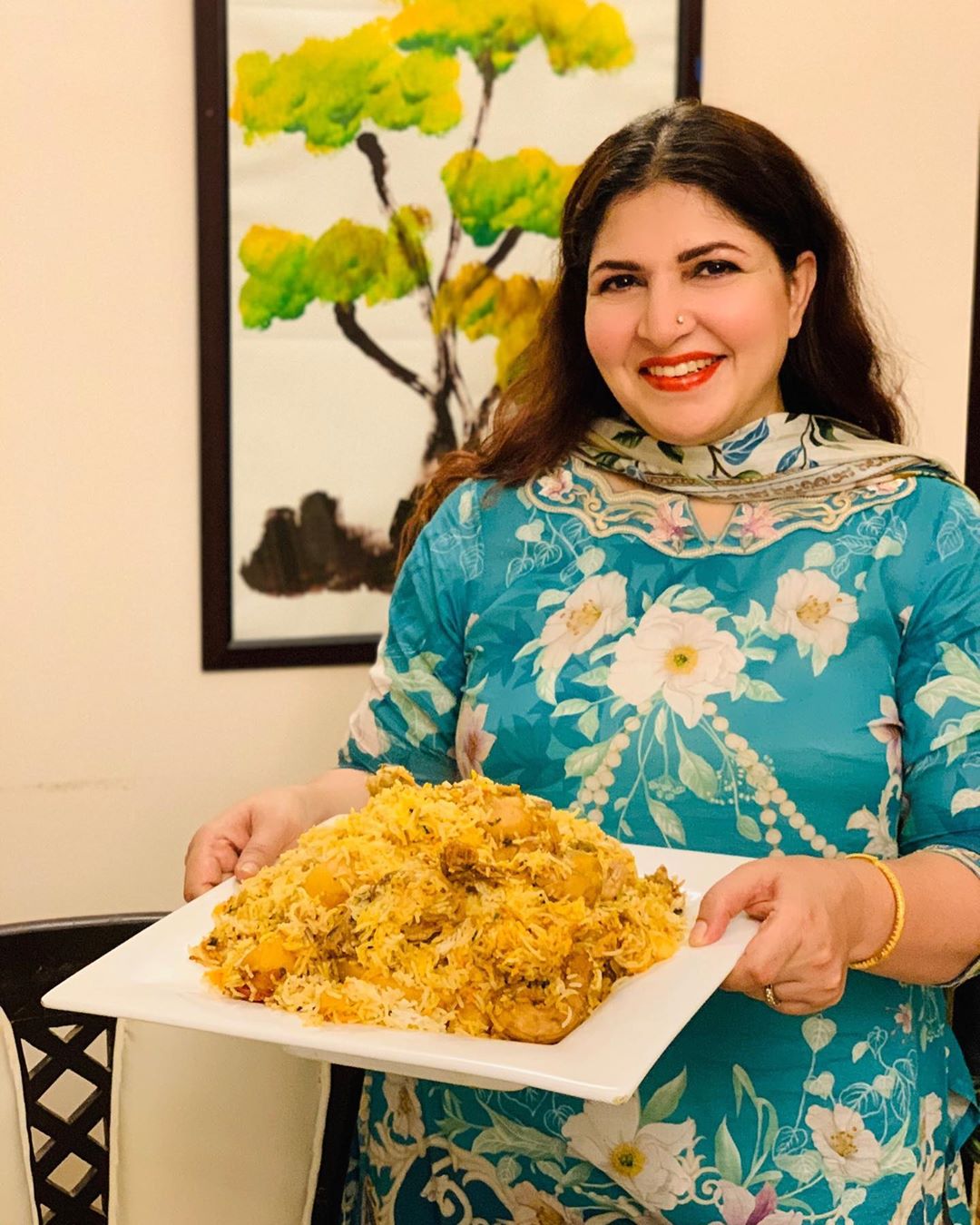 Actress Shagufta Ijaz Made Biryani for her Family - Pictures