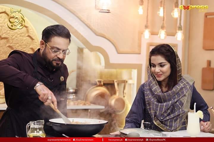 Syeda Tuba Amir Beautiful Pictures in Amir Liaquat Ramazan Transmission