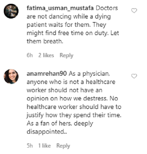 People Are Not Happy With Ushna Shah Being Insensitive About Doctors Taking A Breather