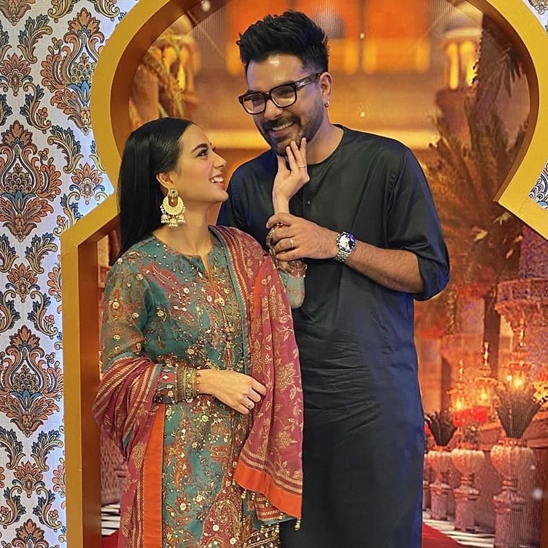 Iqra Aziz and Yasir Hussain Pictures from Reema Khan Ramazan Show