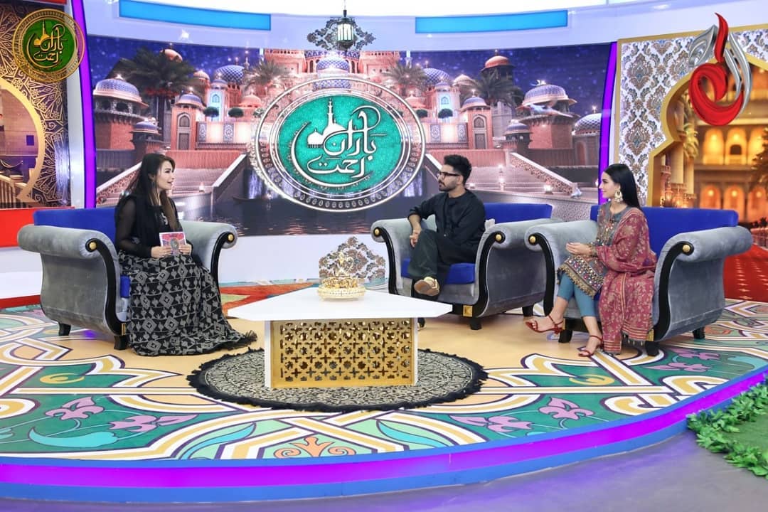 Iqra Aziz and Yasir Hussain Pictures from Reema Khan Ramazan Show