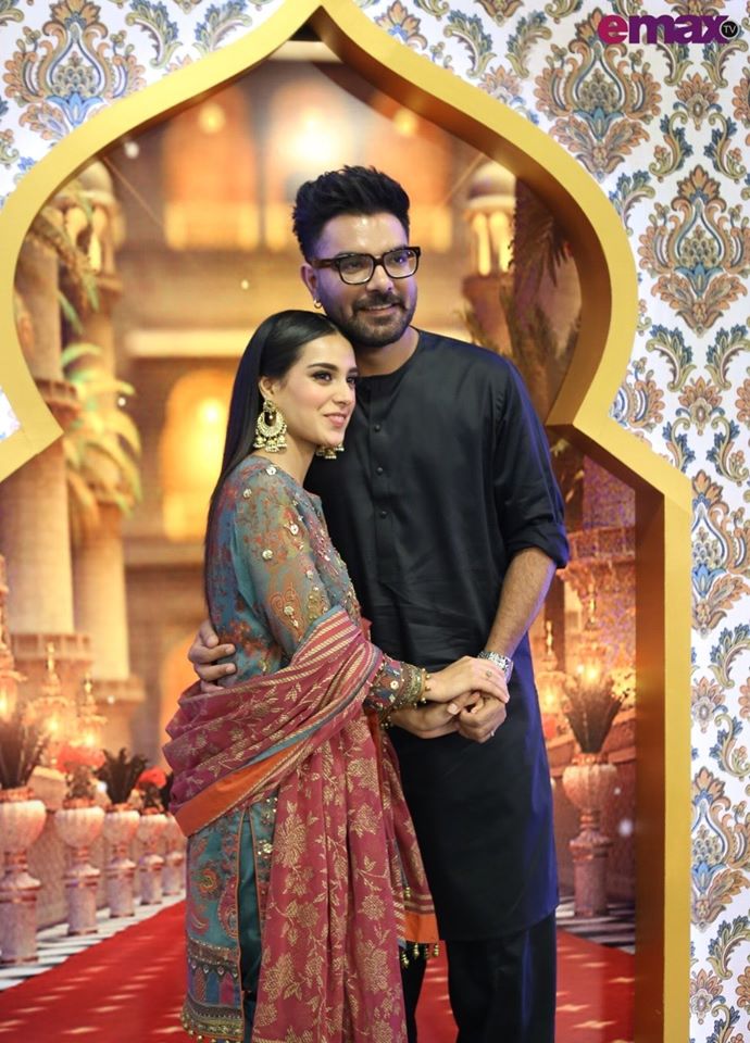 Iqra Aziz and Yasir Hussain Pictures from Reema Khan Ramazan Show