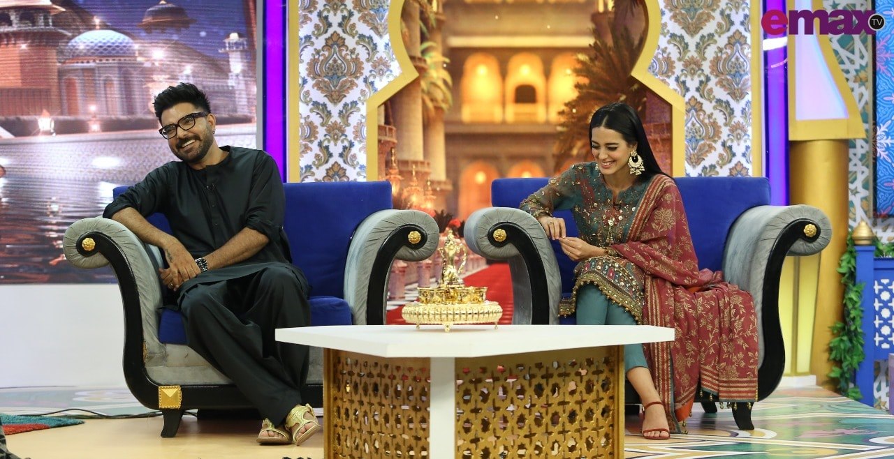 Iqra Aziz and Yasir Hussain Pictures from Reema Khan Ramazan Show