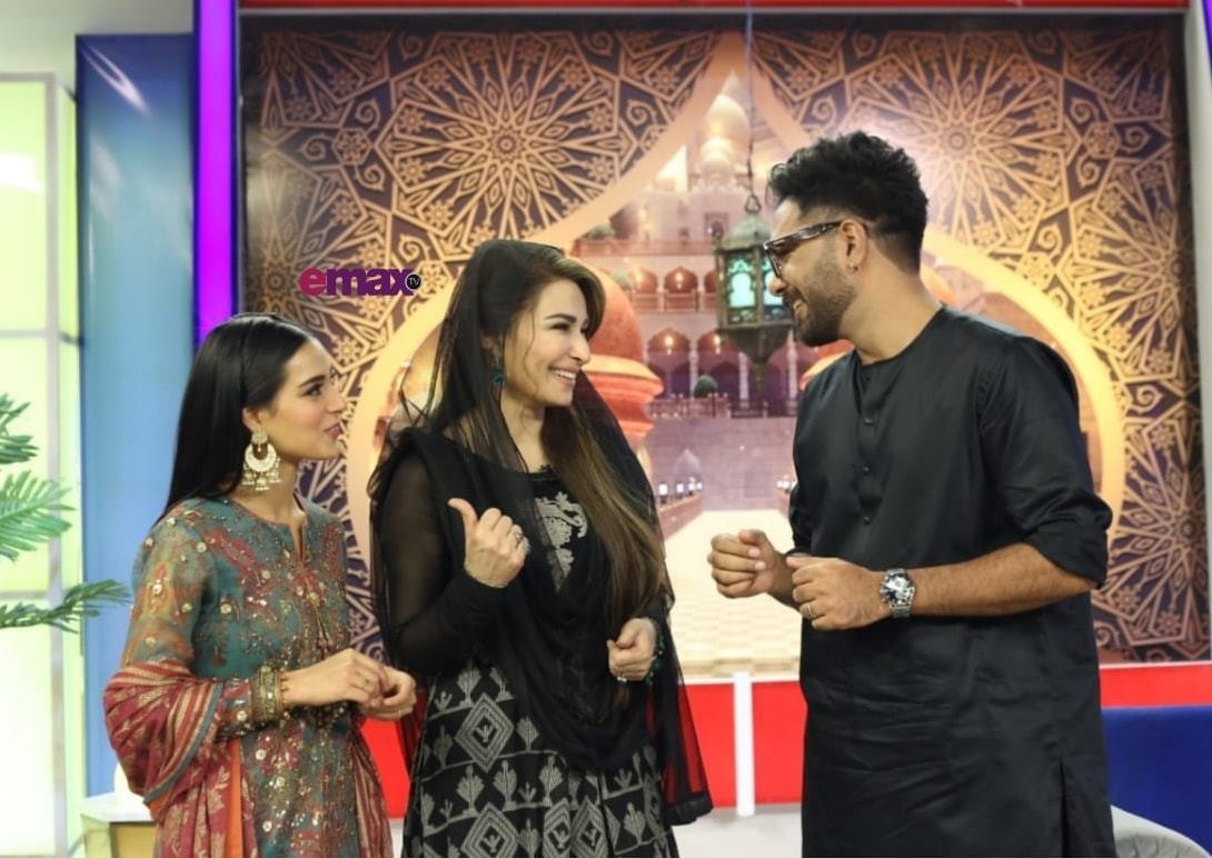 Iqra Aziz and Yasir Hussain Pictures from Reema Khan Ramazan Show