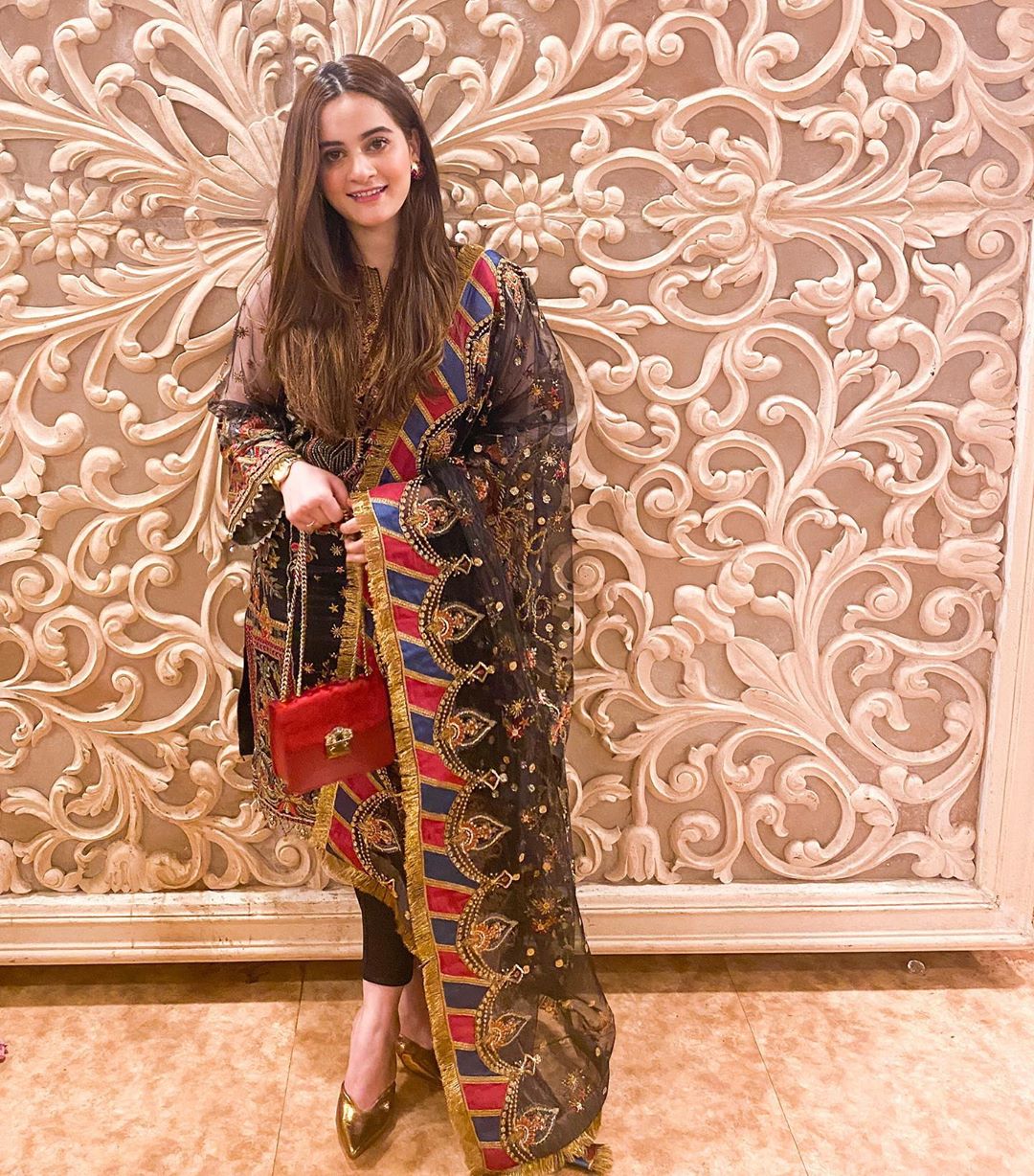 Aiman Khan Latest Clicks Wearing her Brand Aiman Minal Closet